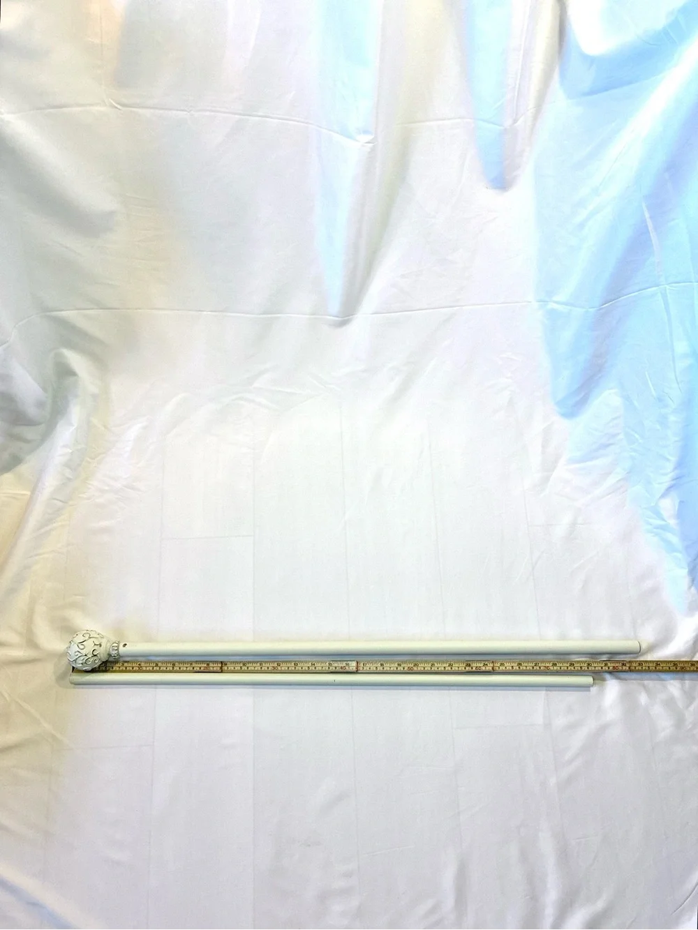 Distressed Chic Decorative Curtain Rod
